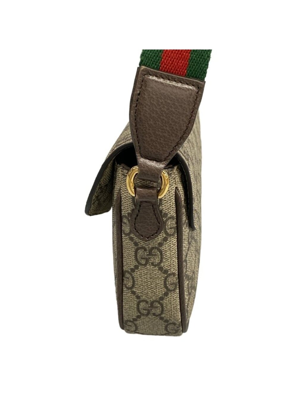 Gucci Shoulder Bag Ophidia Beige Dark Brown Multi Leather - Picture 4 of 15